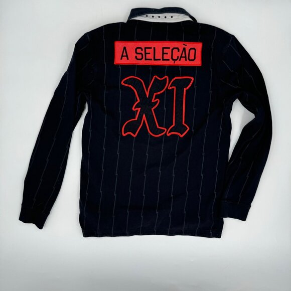 Nike Brazil Canarinho Selecao Long Sleeve Rugby Shirt Size M - Picture 3 of 12